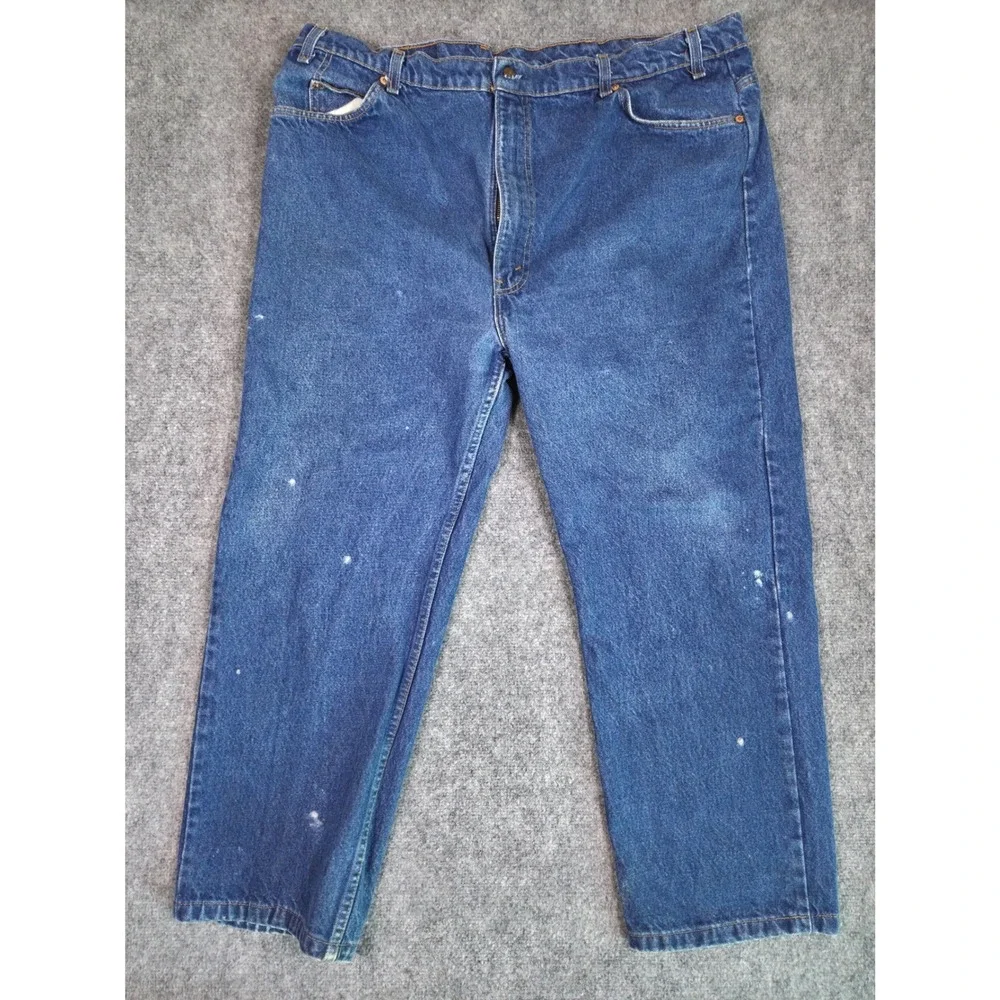 Vintage 90s Levi's 505 Jeans Mens 46x30 Blue Orange Tab Made in USA Regular Fit
